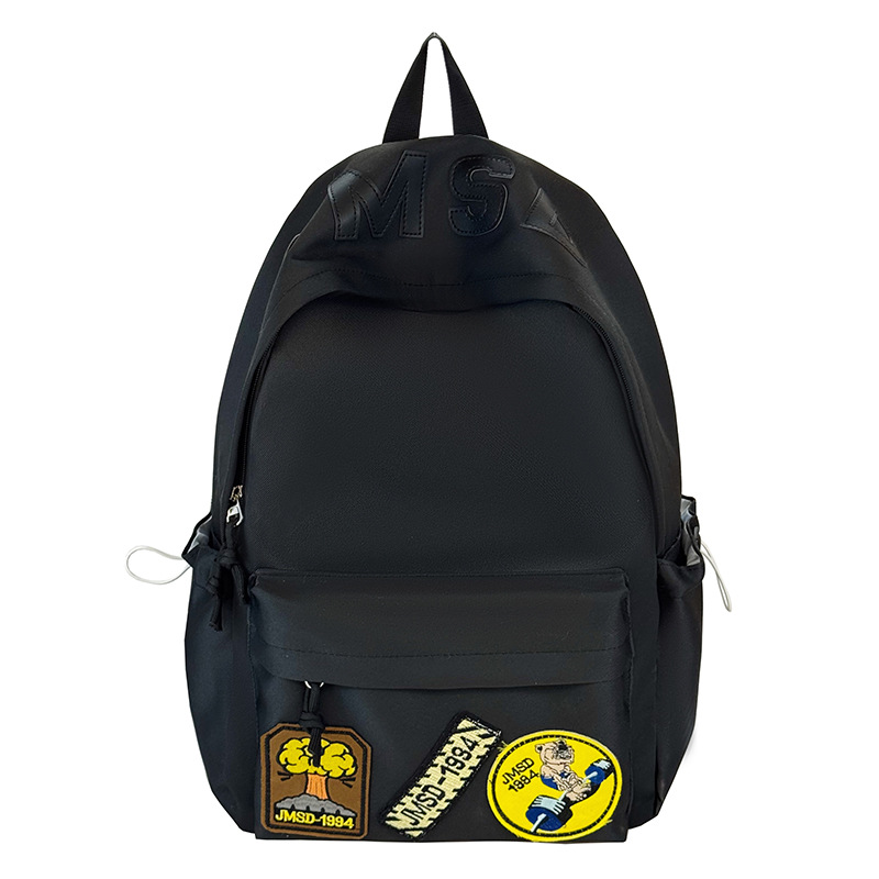 Japanese-style InS-style schoolbag, a niche design for junior and senior high school students, a large-capacity solid-color versatile backpack Item Picture