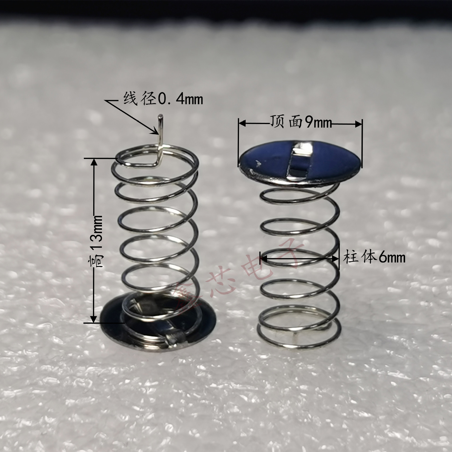 Iron sheet springs are rust-proof and can be easily tinned through wave soldering. Instruments and meters, circuit boards, buttons, microphones, Taibao undefined