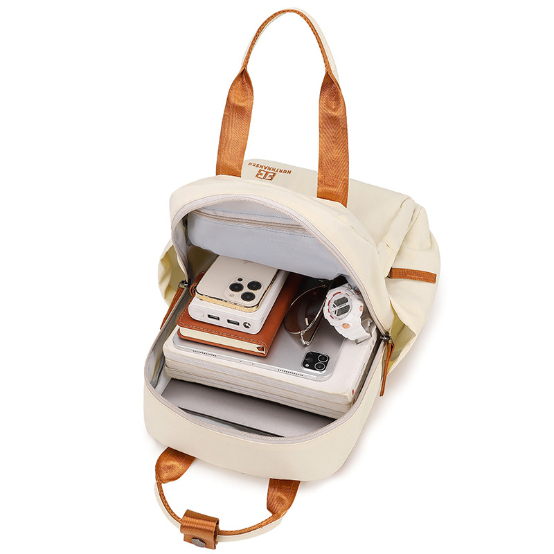 A new 2024 trendy and fashionable travel backpack for women, a large-capacity, simple commuting computer bag, and a college student schoolbag Application Scenario
