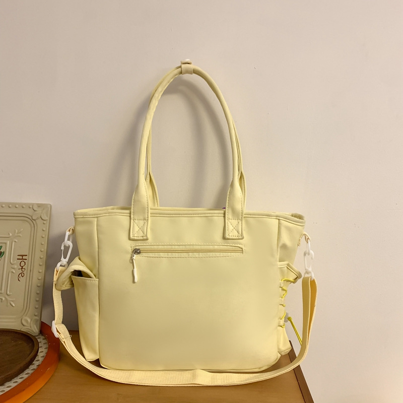Cute transparent crossbody bag, female student hand-held pain bag, large-capacity cartoon single-shoulder tote bag, class tutorial bag Specification drawing