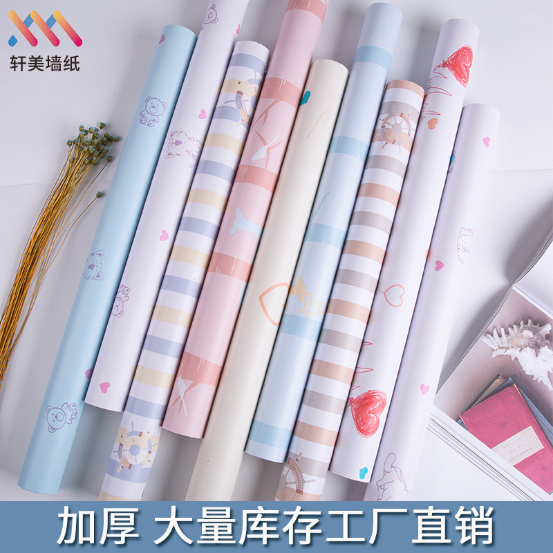 Thickened waterproof 3d stereoscopic wall stickers pvc self-adhesive wallpaper for dormitories, bedrooms, living rooms and background walls, warm wallpaper full figure