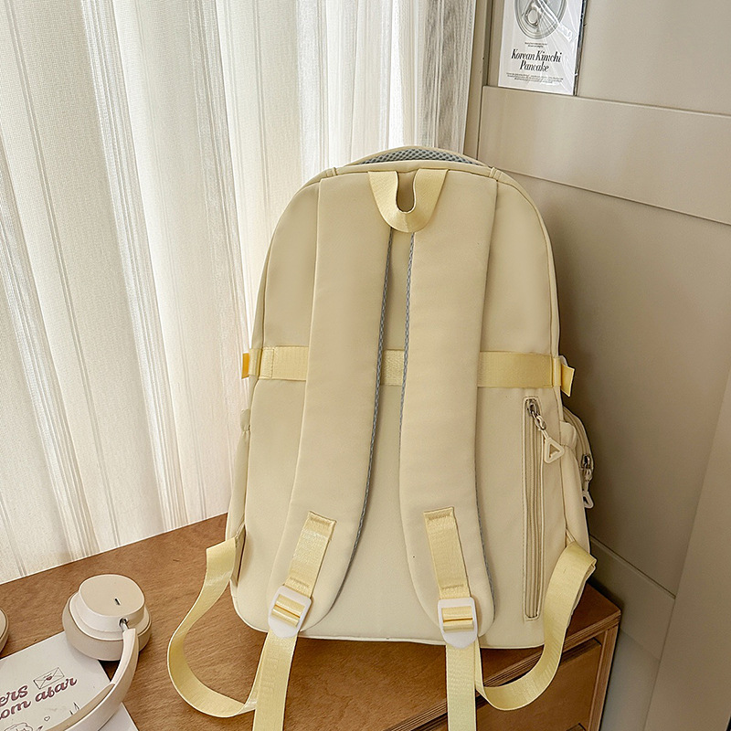 A new Japanese-style Instagram bag with a high level of appearance, fresh and sweet, and a color-blocking, lightweight, and large-capacity backpack Specification drawing