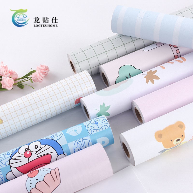 Home self-adhesive wallpaper, cartoon wall stickers, wall paper, children's bedroom room renovation, anime wallpaper, waterproof Specification drawing