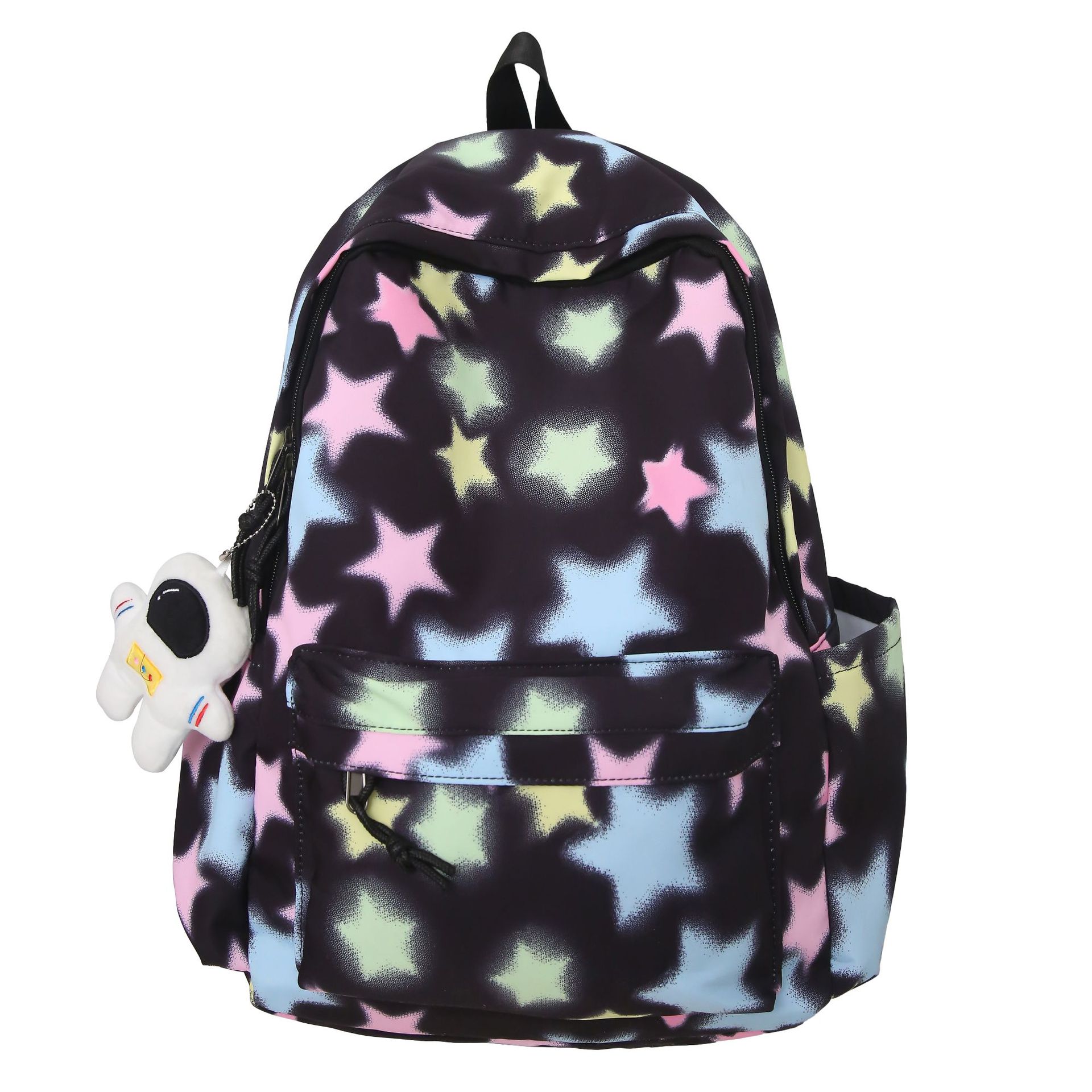 The 2024 spring new cute star-shaped backpack is in an ins style with a high level of appearance. It's a sweet backpack for junior and senior high school girls Item Picture
