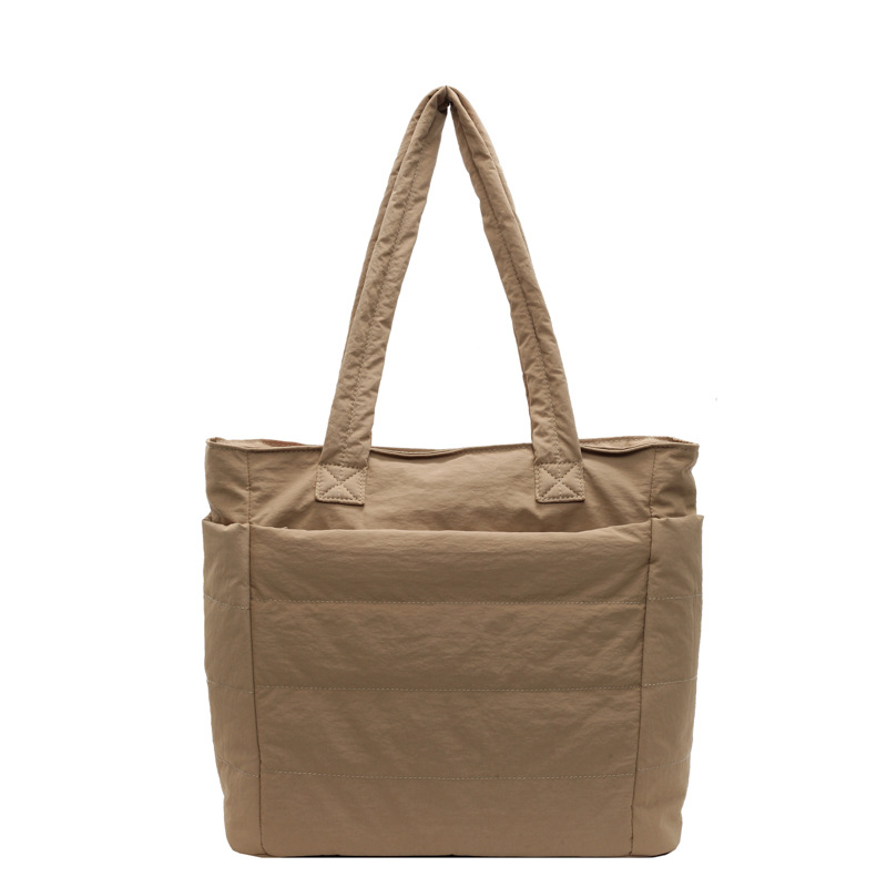 Autumn and winter cotton-padded jacket with cotton bag, large-capacity single-shoulder tote bag for women, lazy commuting bag for Japan and South Korea, hand-carried student class bag Item Picture