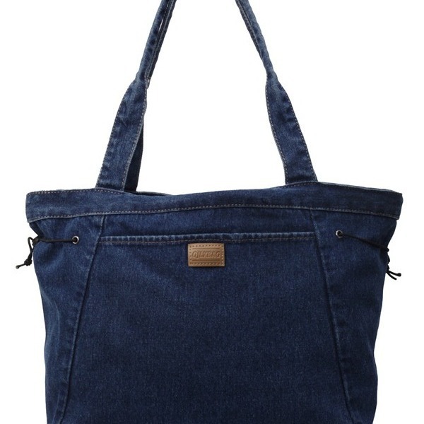 Denim canvas single-shoulder bag, women's large-capacity commuter bag, niche artistic tote bag, Japanese and Korean casual and versatile handbag Item Picture