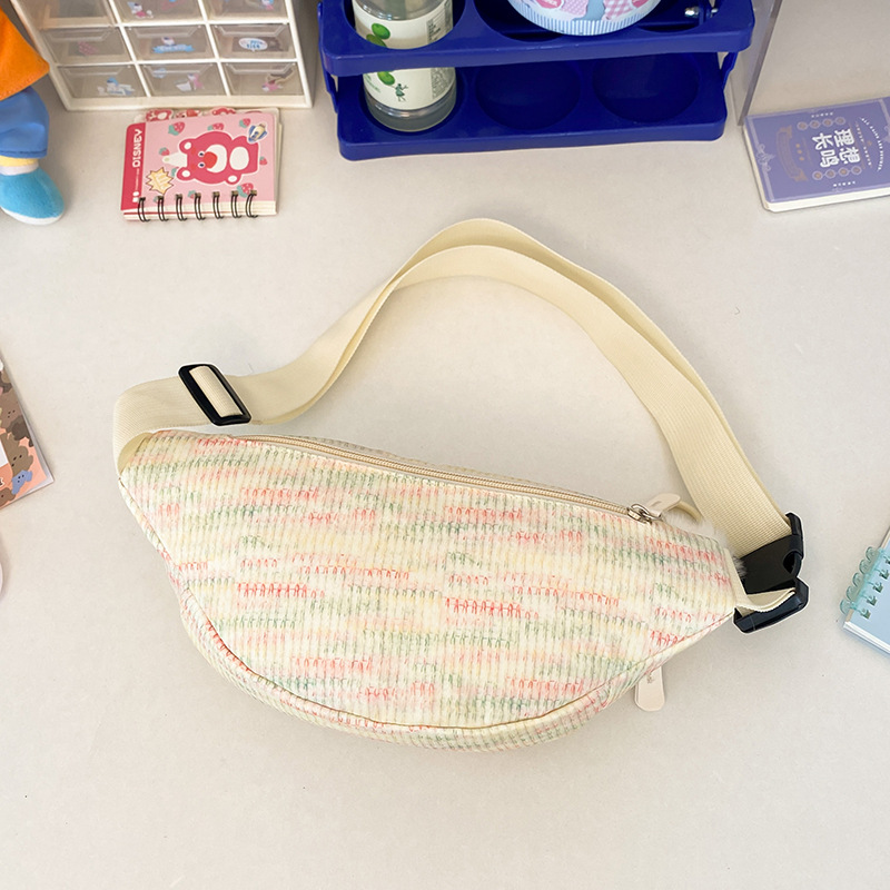 Cute, lightweight and niche crossbody waist bag, Japanese-style Instagram fresh, simple and versatile small bag, forest-style girl's chest bag Specification drawing