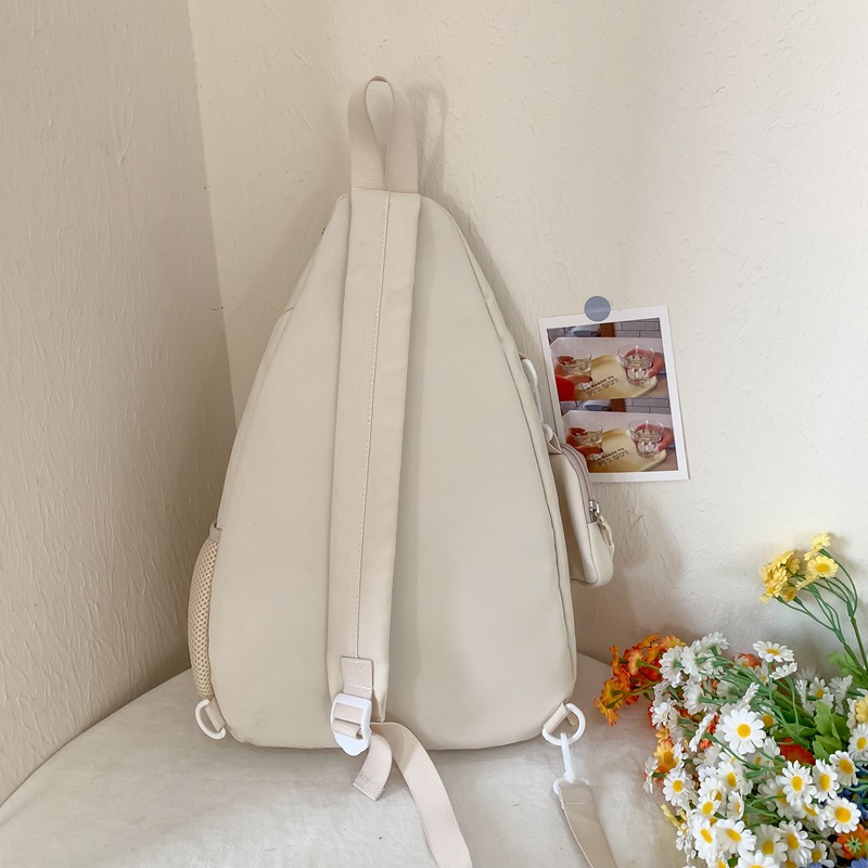 Forest-style cute girl crossbody bag, transparent layer, slappy chest bag, casual commuting bag for class, girls' single-shoulder crossbody bag Specification drawing