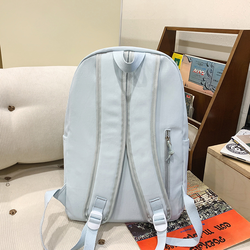 Korean-style schoolbags, trendy commuter lightweight backpacks for male college students, fashionable and simple backpacks for girls, and backpacks for junior and senior high school students Specification drawing