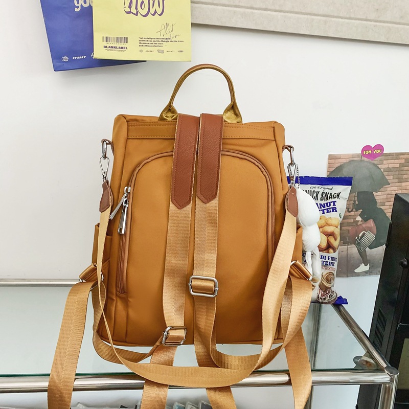 2025 New lightweight and waterproof Mommy Bag, solid color, large capacity, portable backpack for going out, versatile backpack for commuting Application Scenario