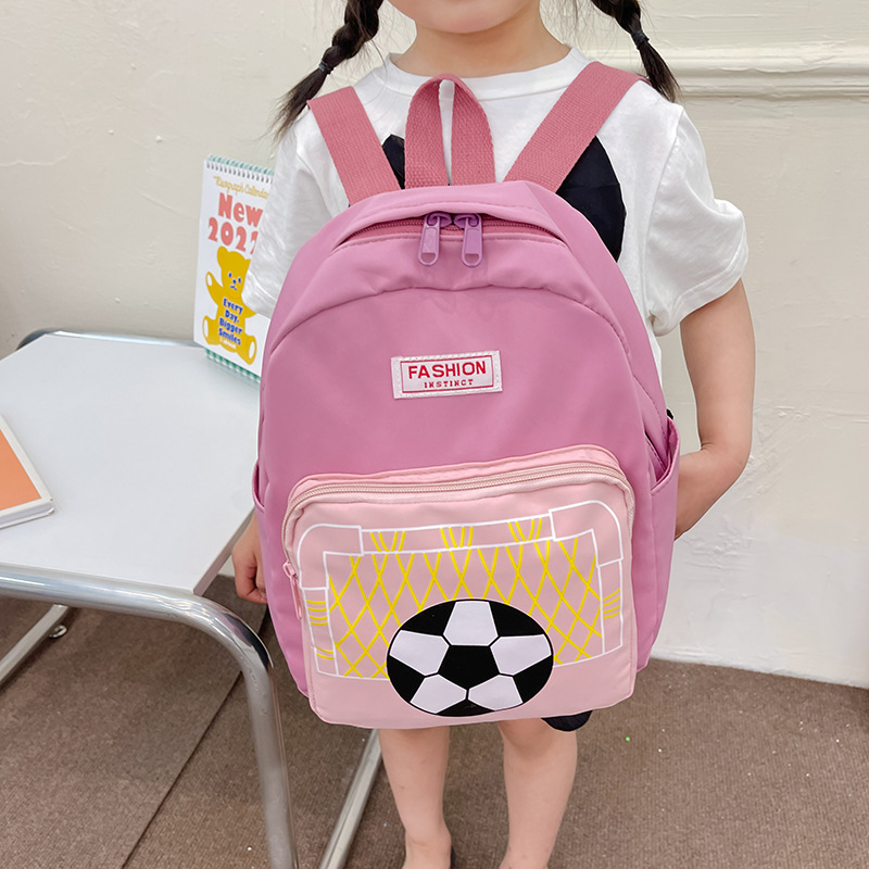 Wholesale of 2024 new kindergarten small schoolbags, football-printed small backpacks, Japanese and Korean version children's lightweight backpacks Application Scenario
