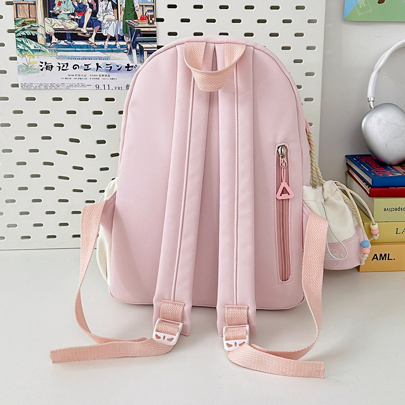 High appearance level soft girl backpack, cute little schoolbag on Instagram, Japanese-style Instagram, cute children's mini backpack for girls Specification drawing