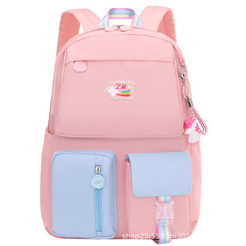 New large-capacity multi-functional backpacks for girls from grades one, two, three to six, featuring a refrigerator style Item Picture