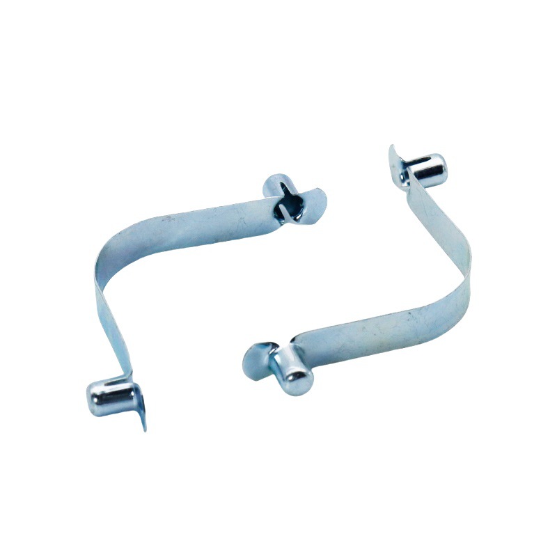 The manufacturer supplies 9mm inner-tube positioning V-shaped spring sheet double-ended 65 manganese steel sheet stamping parts inner-tube positioning clips Specification drawing
