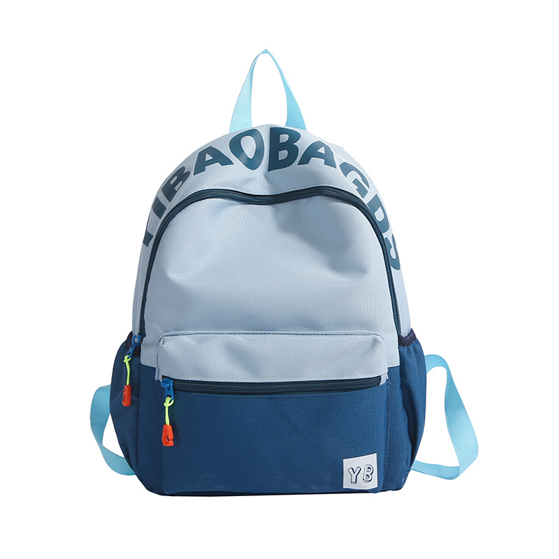 A new Japanese style backpack with a high level of appearance, sweet, fresh and cute printed words. It is a large-capacity casual backpack for junior and senior high school students Item Picture