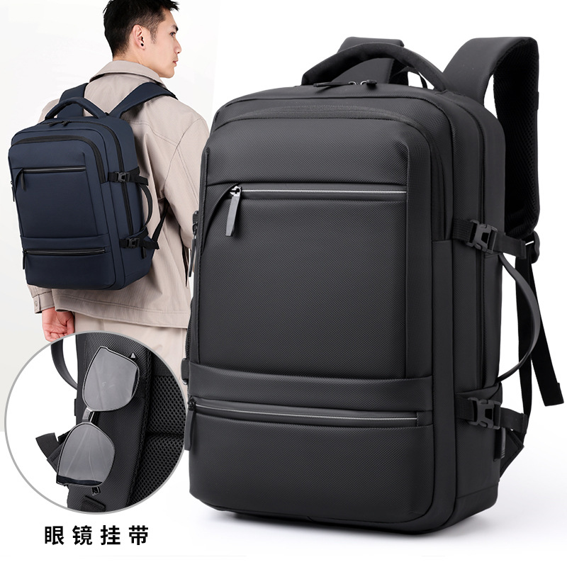 Cross-border backpack, men's large-capacity business computer backpack, lightweight commuting backpack, short-distance travel bag full figure