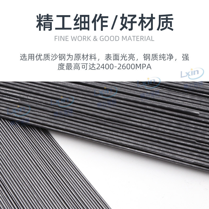 Carbon spring steel wire straight bar, high carbon steel hard steel wire straight bar, super hard black steel wire, steel wire 0.7mm- 10mm details Picture