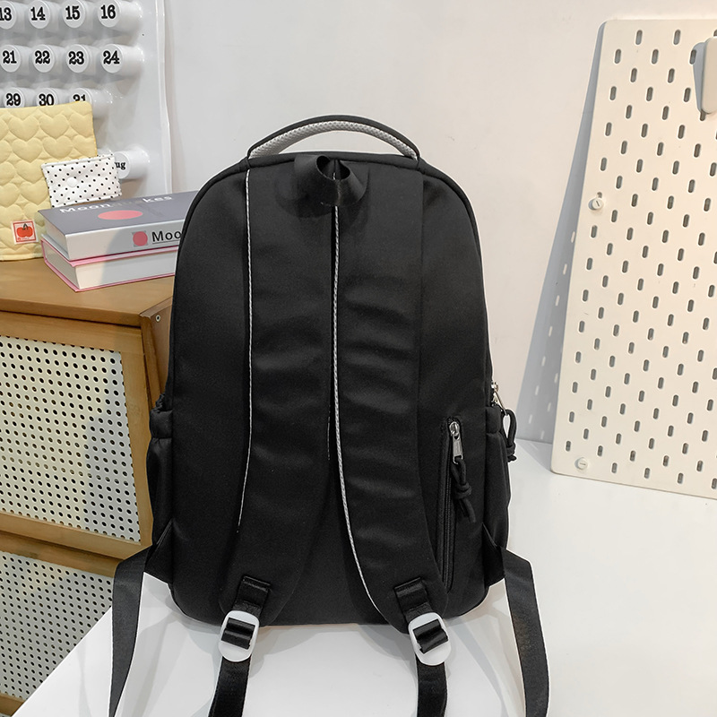 New ins college-style backpack for junior high school students, cute cartoon embroidered dog, two-piece backpack for primary school students Specification drawing