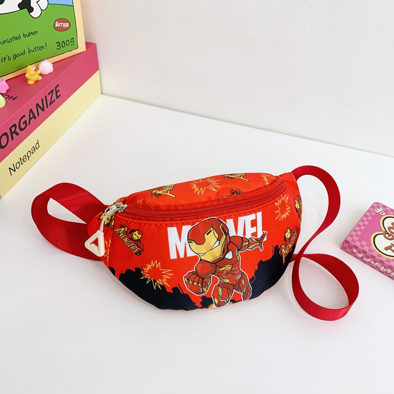 Children's chest bags, cartoon-printed single-shoulder bags, fashionable accessories, waist bags, snacks for boys and girls traveling, crossbody small backpacks details Picture