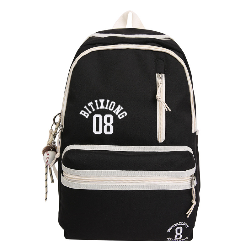 The new Korean version of the high-appearance-level letter schoolbag for junior and senior high school girls is simple, lightweight and versatile for commuting. It has a large capacity backpack Item Picture
