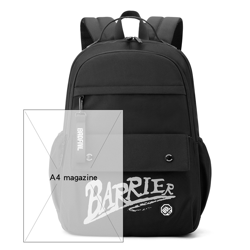 New male and female student backpacks, simple and casual backpacks for college girls, outdoor travel bags and student bags Specification drawing