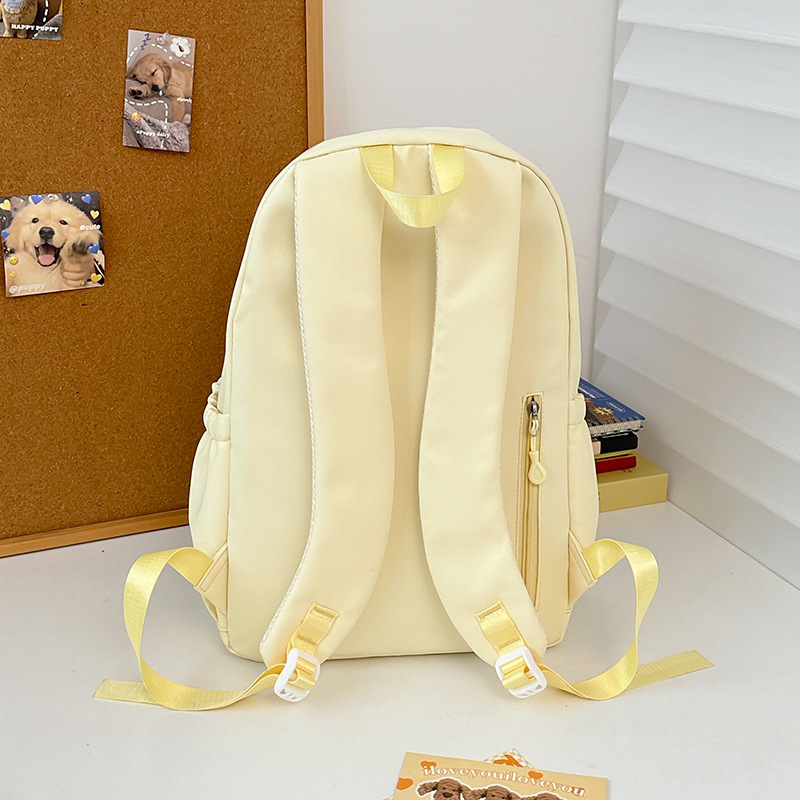 Korean style Instagram fresh and cute girl backpack, versatile backpack, cute transparent pain-relieving bag, primary and secondary school schoolbag Specification drawing