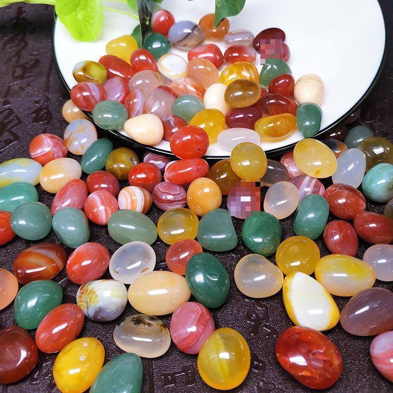 Nanjing Yuhua stone raw stones, natural pebbles, fish tanks, flower POTS, colored pebbles, seven-color small five Specification drawing