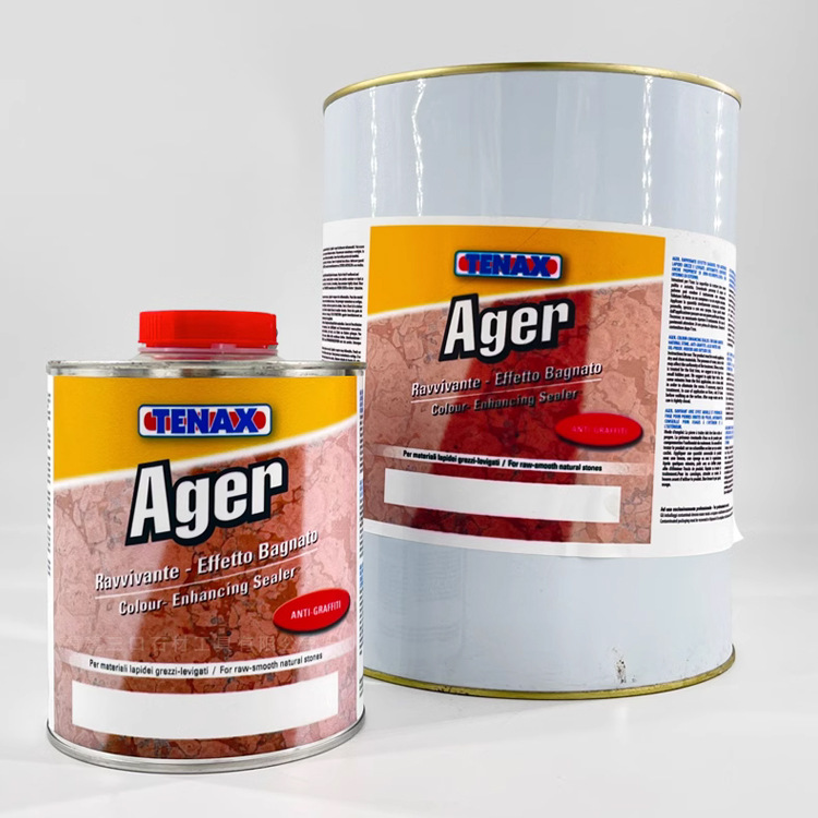 The Italian imported TENAX stone brightening and protective agent brings color beauty, moisture retention and oil resistance to the stone Item Picture