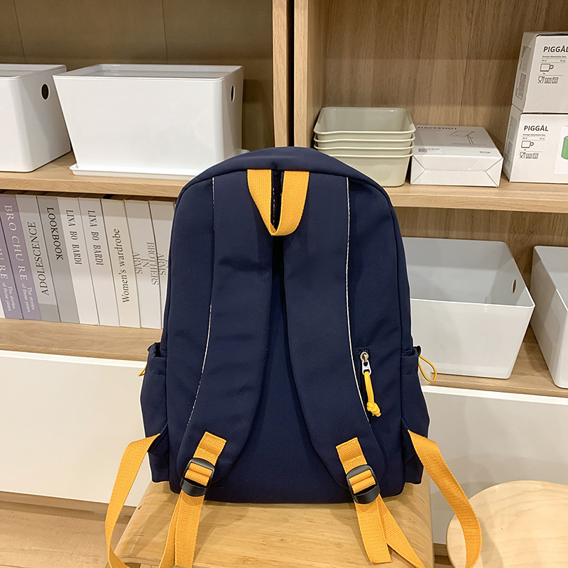 Japanese-style ins spring outing versatile schoolbag, niche design, American retro large-capacity backpack, lightweight travel backpack Specification drawing
