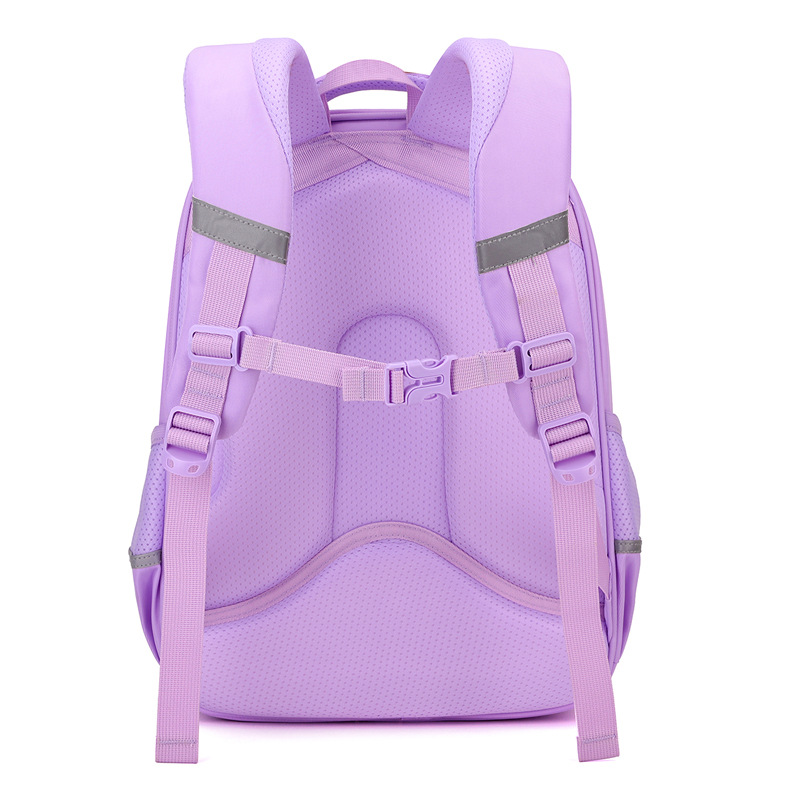 Back-protecting schoolbag for girls in grades 1-2-3-5, a cute cartoon animal backpack for girls to reduce the burden Specification drawing