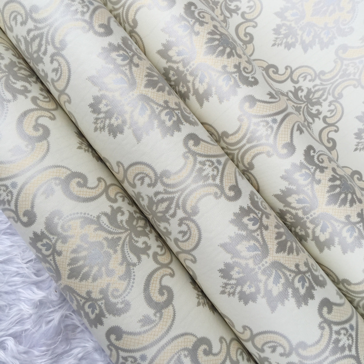 Film-style home decoration European-style self-adhesive wallpaper with self-adhesive Damascus pvc wallpaper for living room, bedroom and dining room color decoration film details Picture
