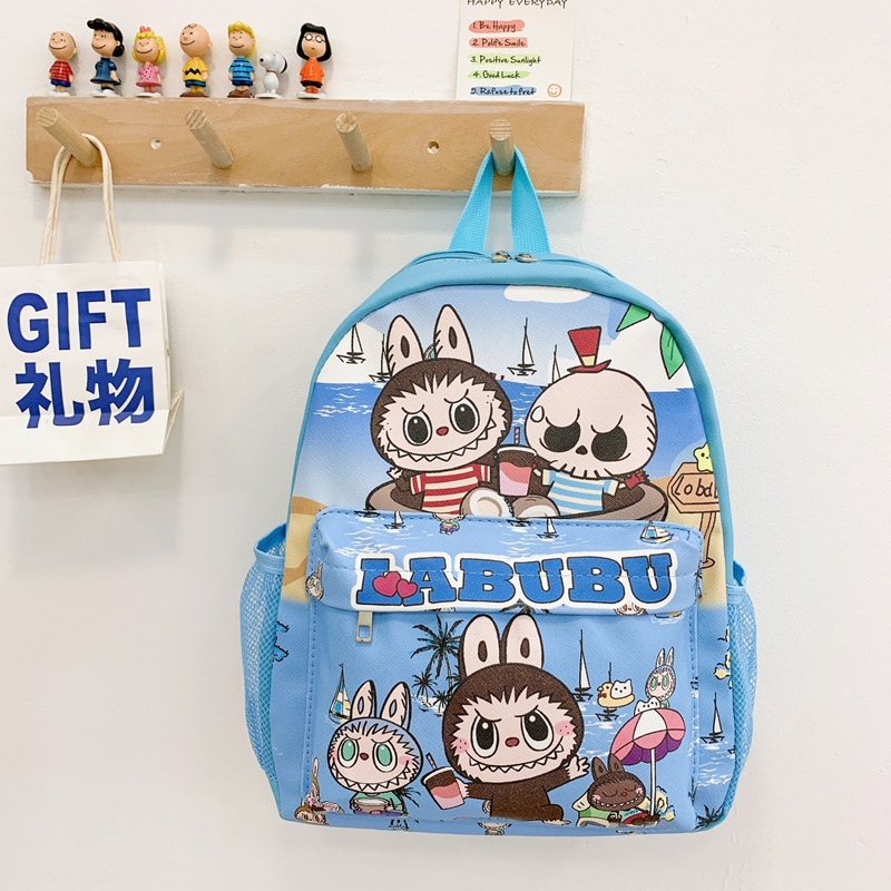 New large-capacity cartoon and animation children's schoolbag, cute primary school backpack, stylish kindergarten wear-resistant backpack Specification drawing
