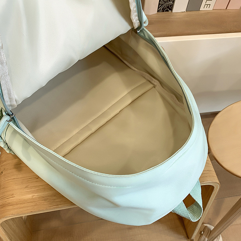 New schoolbag for girls in an ins style, simple and lightweight backpack for campus, Korean style, versatile, forest-themed backpack for junior and senior high school students Application Scenario