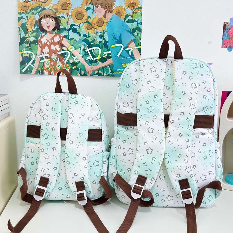 A new high-appearance-level Japanese-style Instagram women's backpack with a fresh and sweet star mini transparent bag Specification drawing