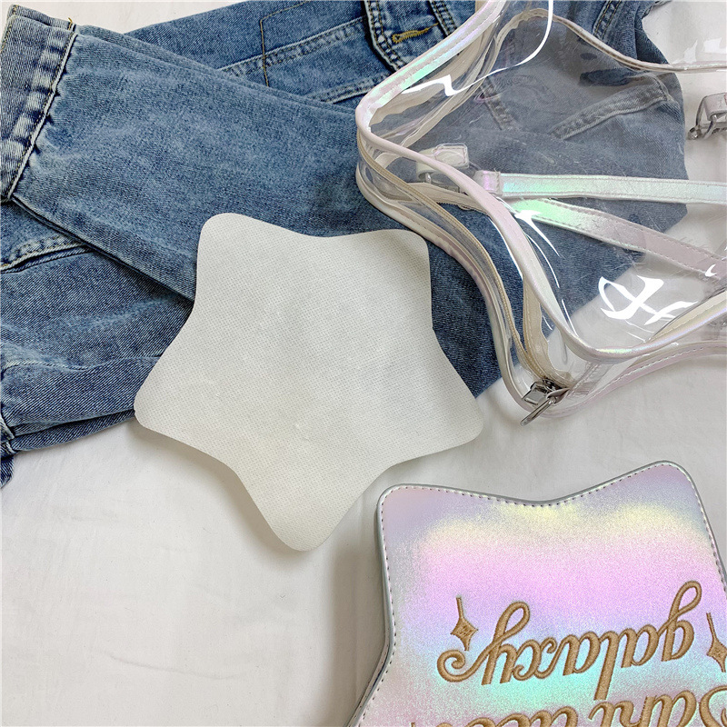 2025 New Hot Girl Five-pointed star backpack, Korean personality transparent laser mother-and-child bag, cute and sweet single-shoulder bag Application Scenario