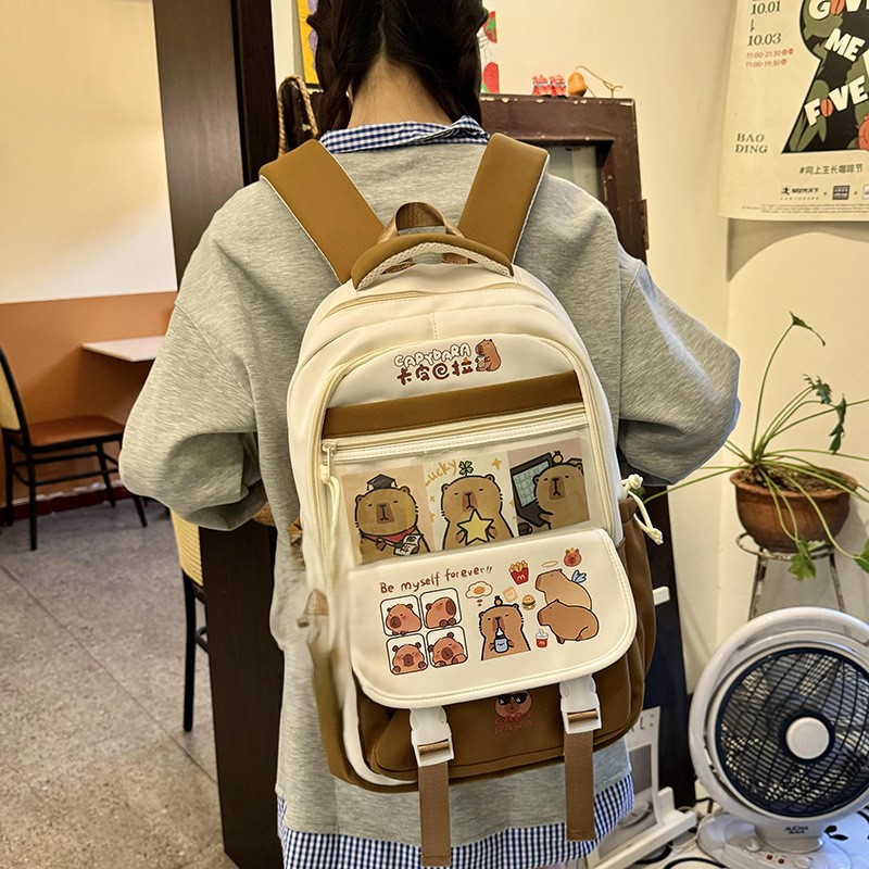The manufacturer's casual backpacks for boys, girls, primary school students, grade 6 and junior high school students are all cute cartoon new popular backpacks and backpacks Specification drawing