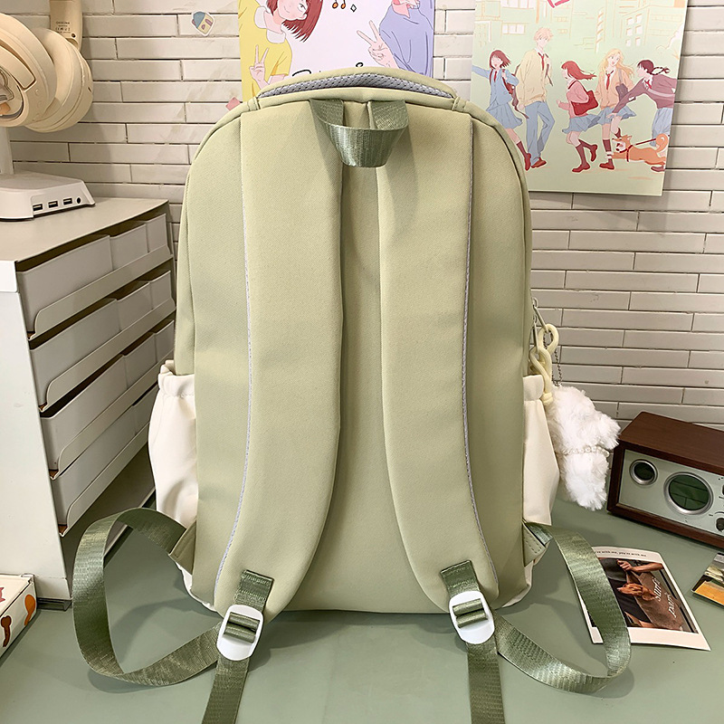 A new high-appearance-level Harajuku fresh and sweet candy-colored bear backpack, a lightweight and large-capacity backpack for junior and senior high school students Specification drawing