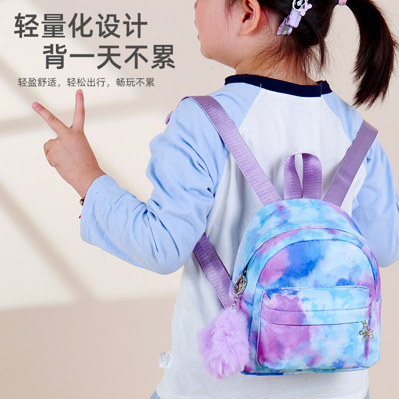 New lightweight schoolbag for kindergartens 2025, cute cartoon backpack for primary school girls with high appearance level, contrasting colors Specification drawing