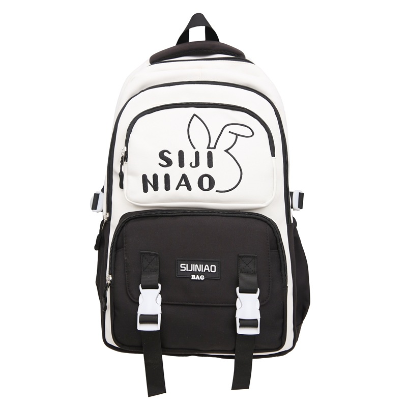 Two-piece schoolbag set for girls in junior and senior high school, high appearance level backpack, new lightweight backpack for students in grades three to six Item Picture