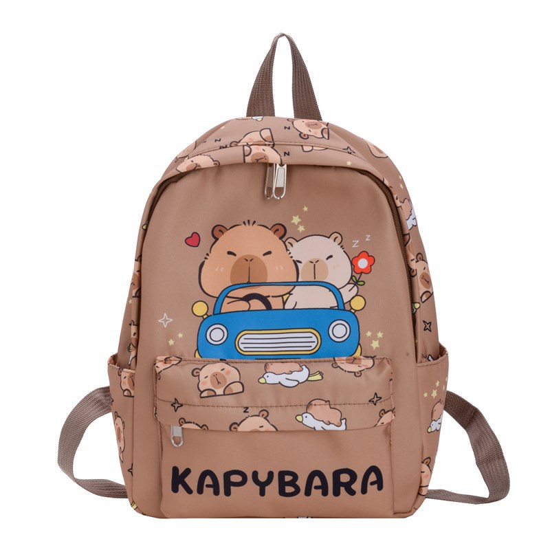 Trendy and artistic backpack for junior high school and primary school students, large-capacity pressure-reducing backpack, cute printed series of student bags Item Picture