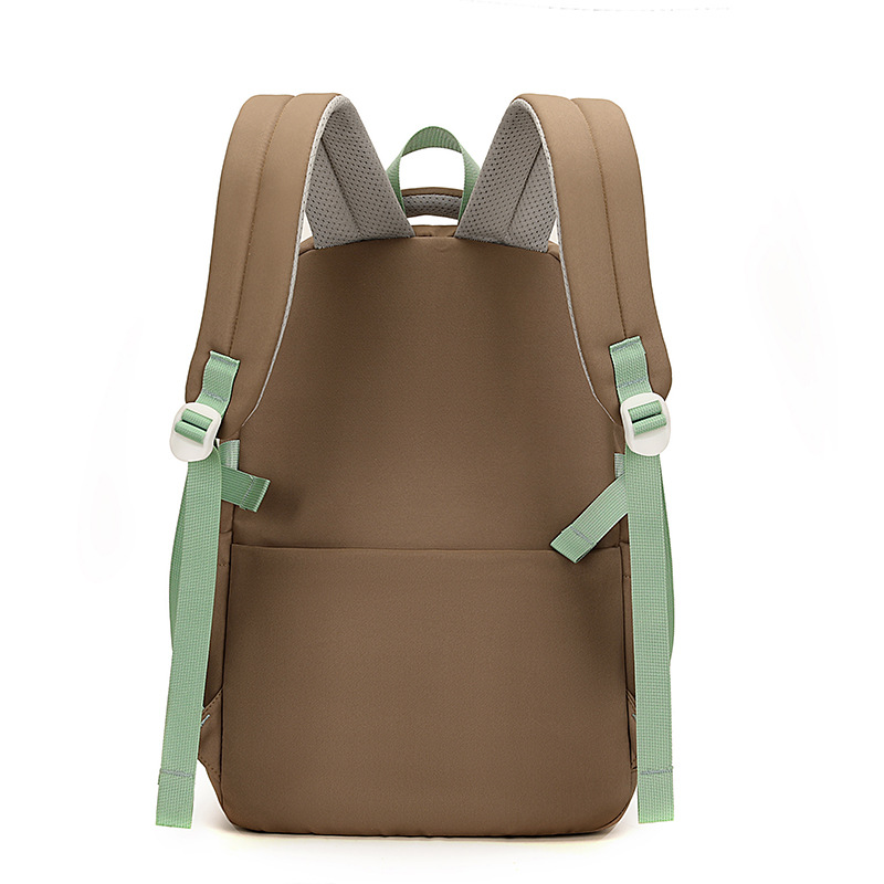 A new high-appeal, fresh and sweet color-blocking backpack from Japanese Instagram, a simple and lightweight backpack for junior and senior high school students Specification drawing