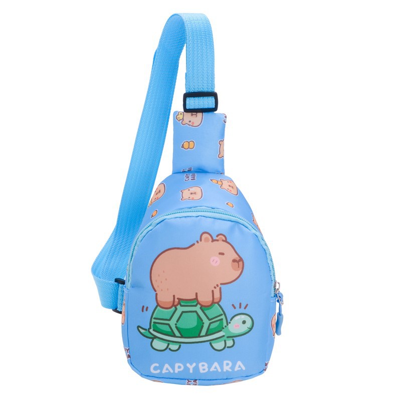 New cartoon and anime children's bags, Korean-style little girl chest bag, light and casual, single-shoulder cute crossbody bag for boys and girls Item Picture