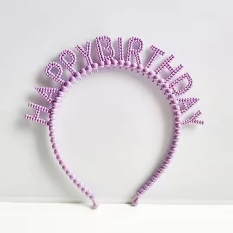 Happybiethday headband accessory cake decoration Birthday Happy letter Party Headband Birthday Headband 111 pic 5