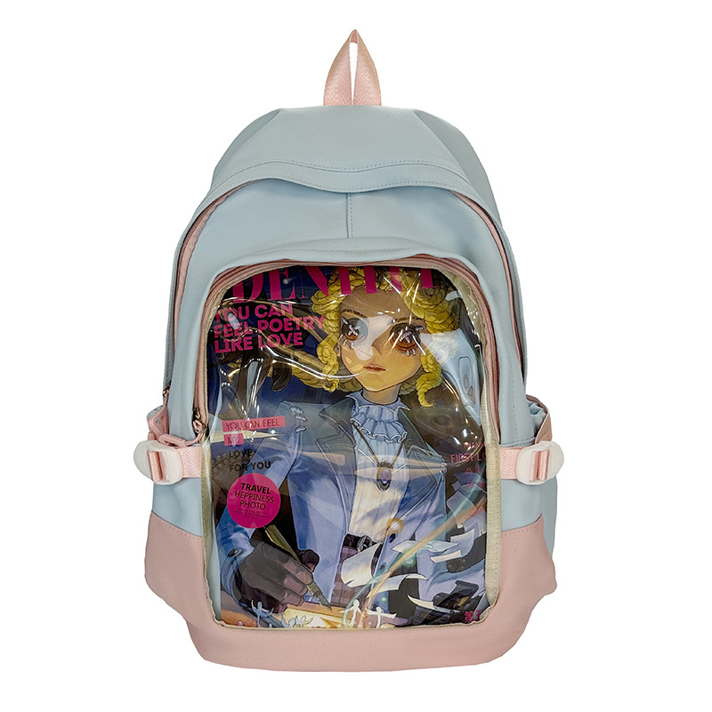 The 2025 new cute, simple and highly attractive large-capacity schoolbag for junior and senior high school students is versatile, casual and lightweight Item Picture