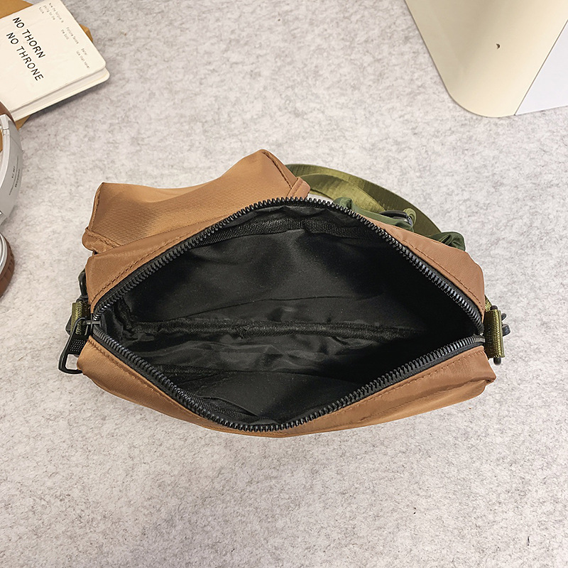 Casual and versatile single-shoulder bag 2025 new style, trendy and simple multi-pocket crossbody bag, workwear fashion sports bag Specification drawing