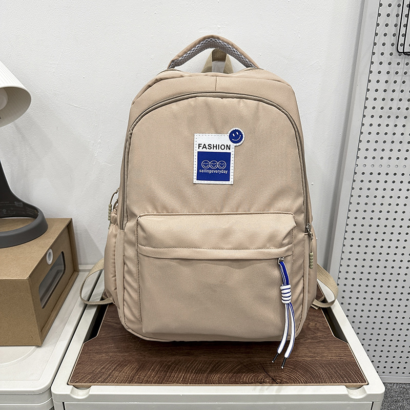 College-style backpack, simple, fashionable and artistic Korean style, large-capacity schoolbag for junior and senior high school, backrest and burden reduction travel backpack Specification drawing