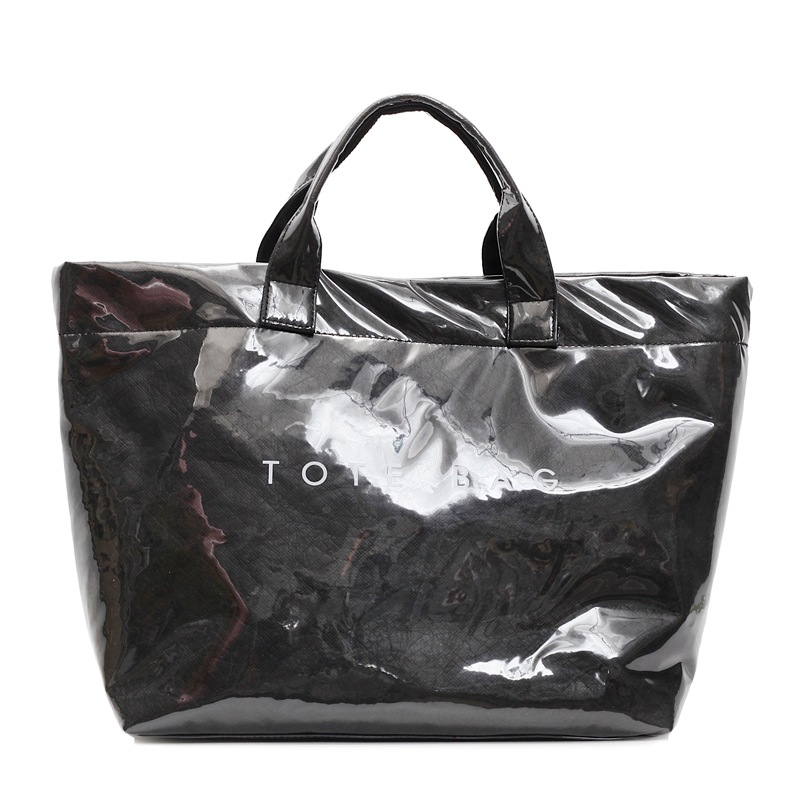 A versatile large-capacity DuPont paper bag 2025 new style fashionable transparent PVC waterproof tote bag for commuting Item Picture