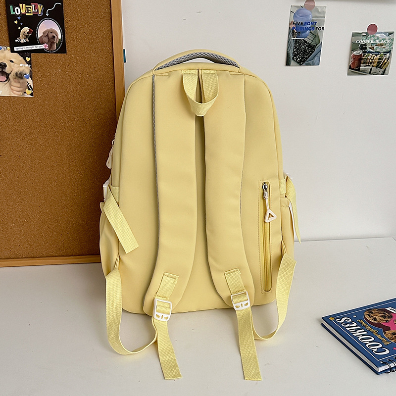 Japanese-style high-appearance-level soft girl casual schoolbag, cute for girls, lightweight backpack for junior and senior high school students, and backpack for college students Specification drawing