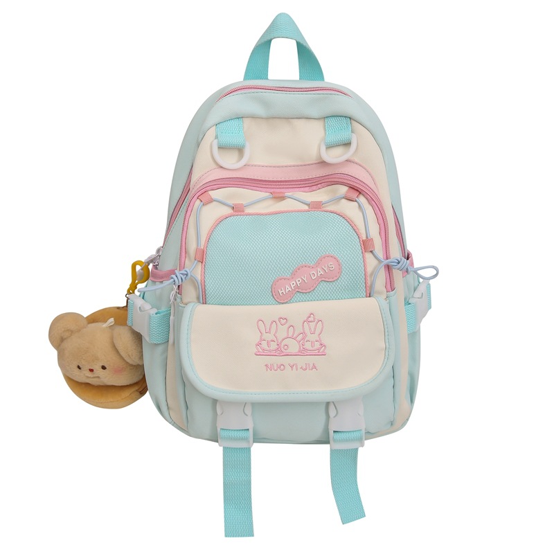 The schoolbag for girls in the kindergarten is cute, lightweight and super light. It's super light for children aged 3 to 6, with contrasting colors for small, medium and large classes Item Picture