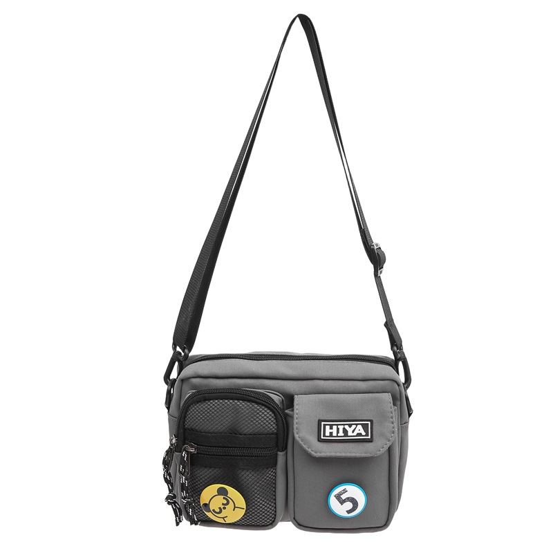 Crossbody bag for men, single shoulder, 2025 new style mobile phone bag, versatile backpack for students, street trend, couple's small square bag Item Picture